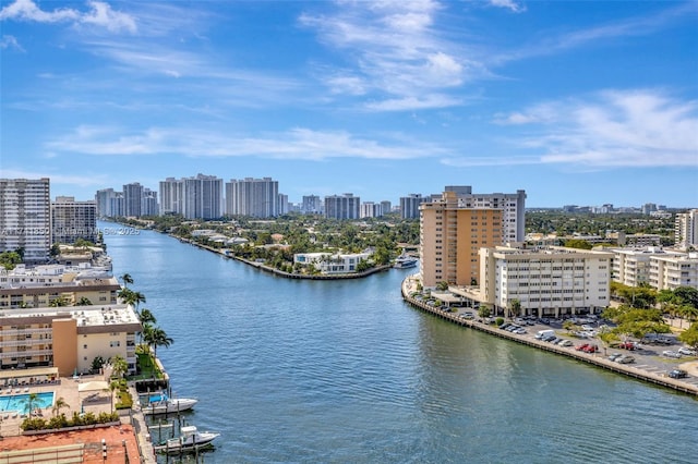1833 S Ocean Dr Unit 1612, Hallandale Beach, FL 33009 - view of water feature featuring a view of city