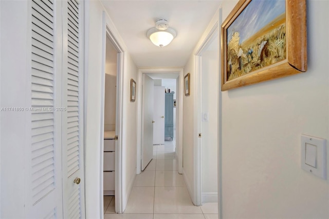 1833 S Ocean Dr Unit 1612, Hallandale Beach, FL 33009 - corridor with light tile patterned floors and baseboards