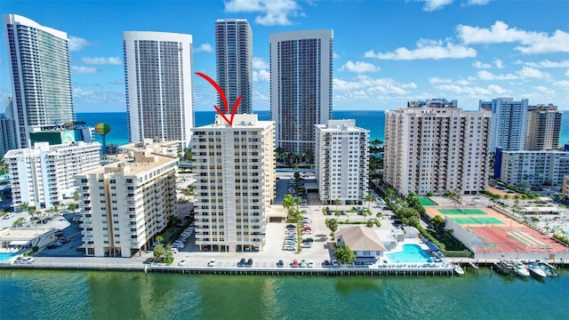 1833 S Ocean Dr Unit 1612, Hallandale Beach, FL 33009 - view of city with a water view