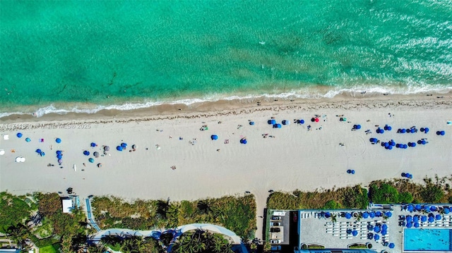 1833 S Ocean Dr Unit 1612, Hallandale Beach, FL 33009 - aerial view featuring a beach view and a water view