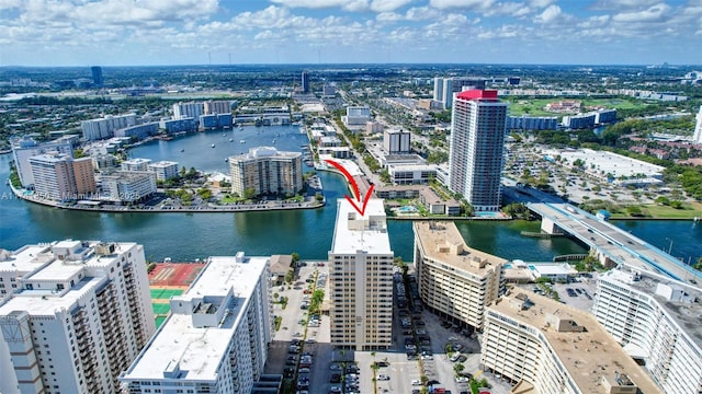 1833 S Ocean Dr Unit 1612, Hallandale Beach, FL 33009 - aerial view with a city view and a water view