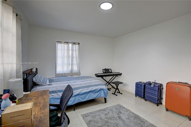 view of tiled bedroom