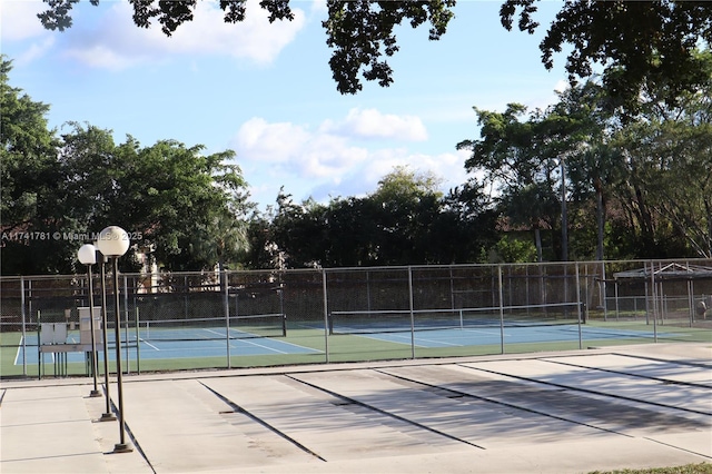 view of tennis court