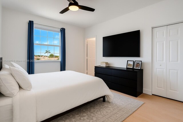827 SW 147th Ave Unit 1406, Pembroke Pines, FL 33027 - bedroom with baseboards and a ceiling fan