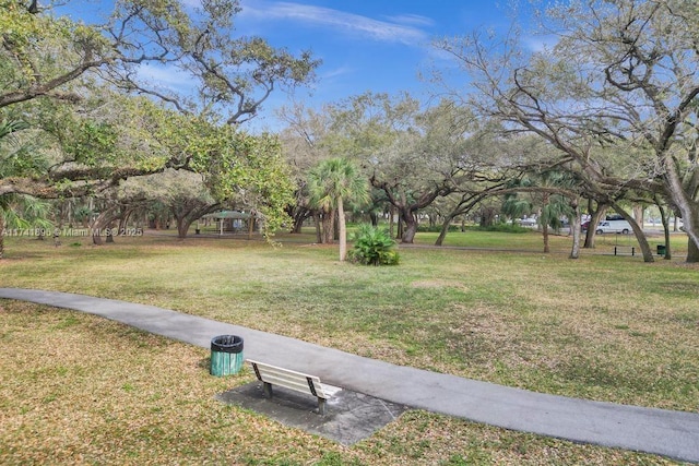 view of home's community featuring a yard