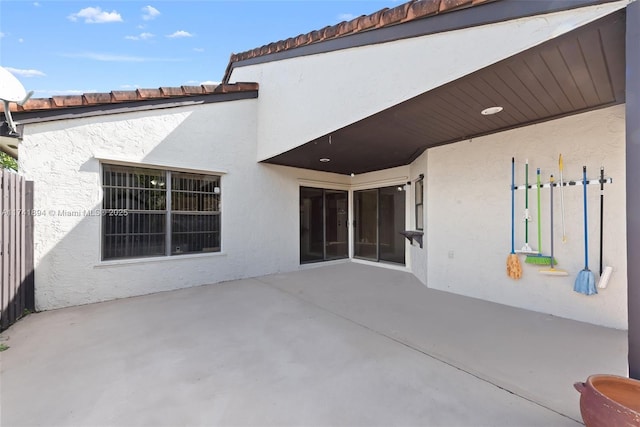 exterior space with a patio