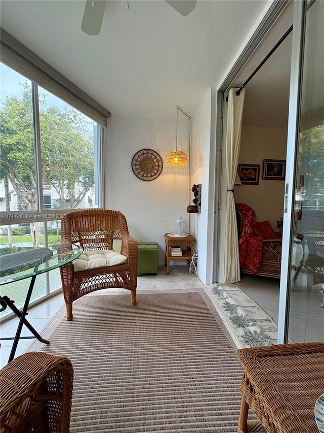 view of sunroom / solarium
