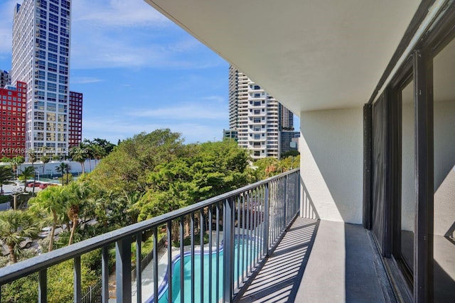 view of balcony