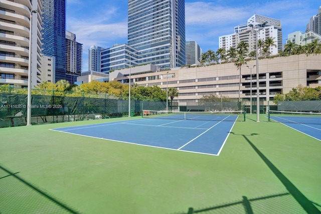 view of tennis court