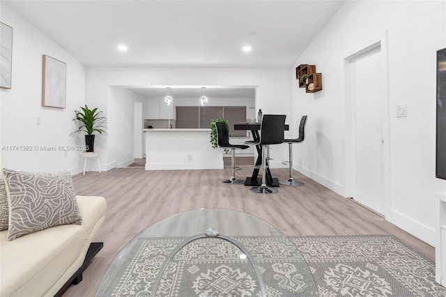 658 SW 1st Ct, Boynton Beach, FL 33426 - office area featuring light wood-style flooring and recessed lighting