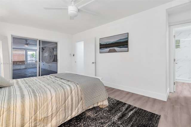 658 SW 1st Ct, Boynton Beach, FL 33426 - bedroom with light wood-type flooring and a ceiling fan