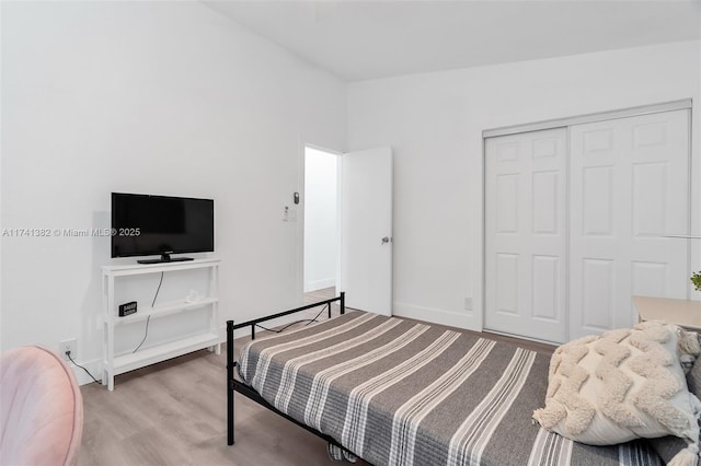 658 SW 1st Ct, Boynton Beach, FL 33426 - bedroom with wood finished floors and a closet