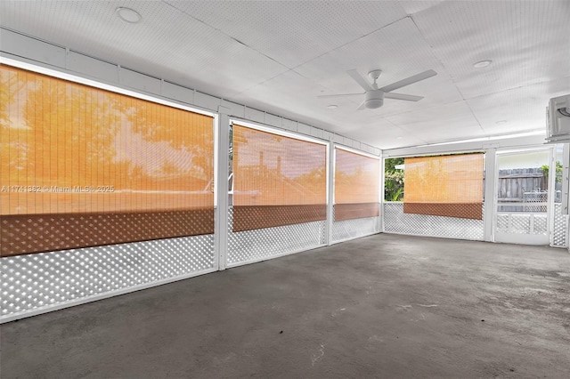 658 SW 1st Ct, Boynton Beach, FL 33426 - unfurnished sunroom with a ceiling fan