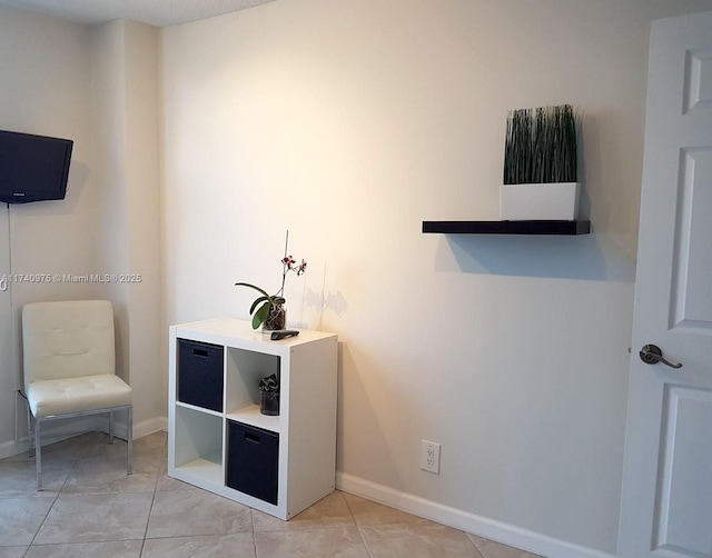 interior space with baseboards