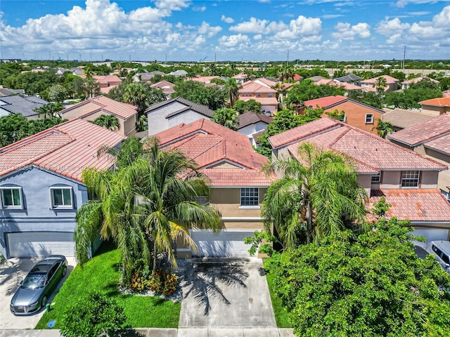 drone / aerial view featuring a residential view