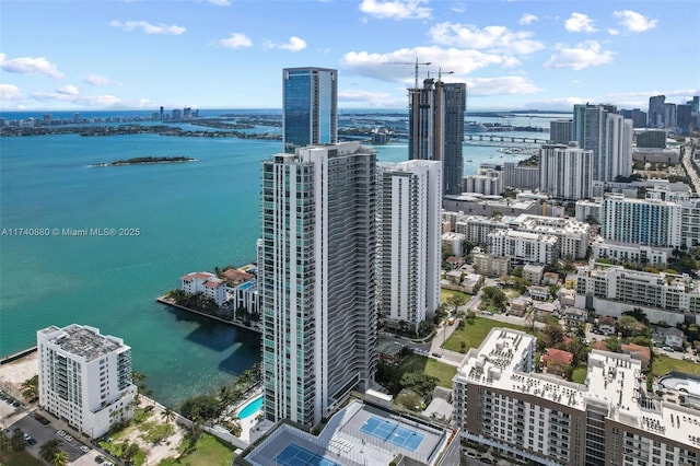 460 NE 28th St Unit 1404, Miami, FL 33137 - view of urban area with a large body of water and a pool