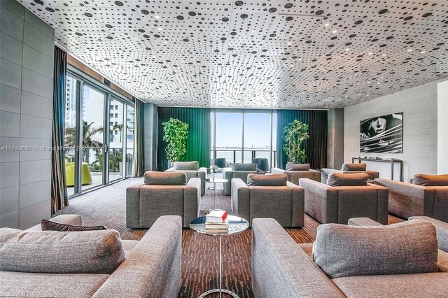 460 NE 28th St Unit 1404, Miami, FL 33137 - common area with floor to ceiling windows