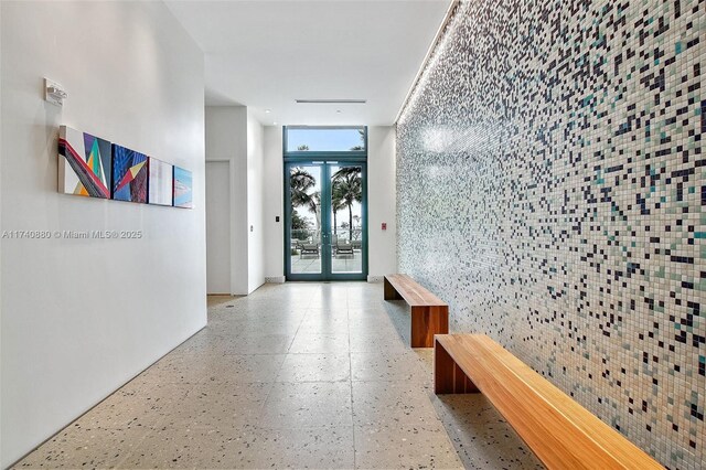 460 NE 28th St Unit 1404, Miami, FL 33137 - corridor featuring french doors