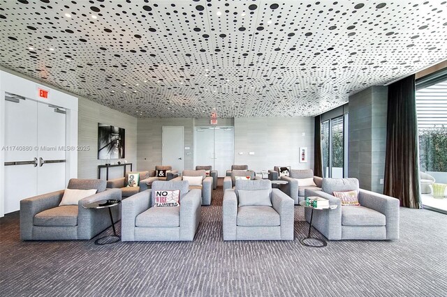 460 NE 28th St Unit 1404, Miami, FL 33137 - view of carpeted living room