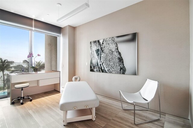 460 NE 28th St Unit 1404, Miami, FL 33137 - living area with plenty of natural light and wood finished floors