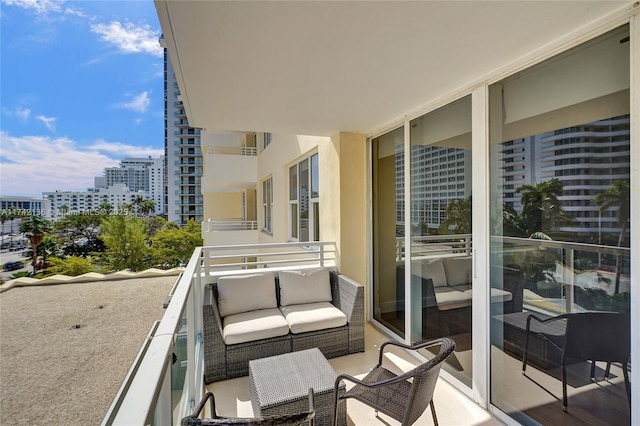 balcony with an outdoor living space