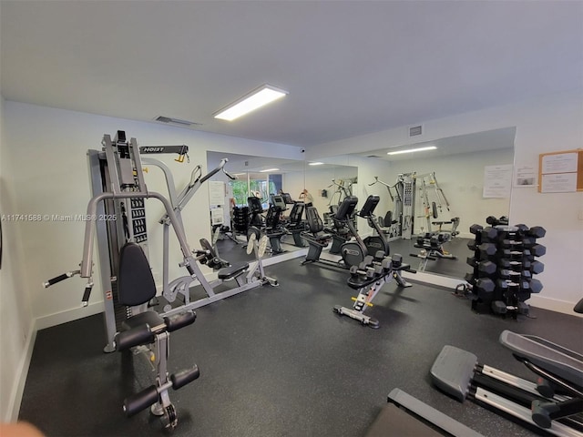 view of exercise room