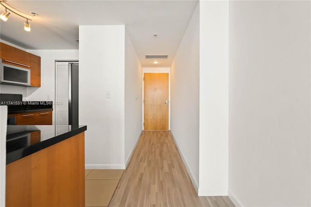 interior space featuring light hardwood / wood-style floors