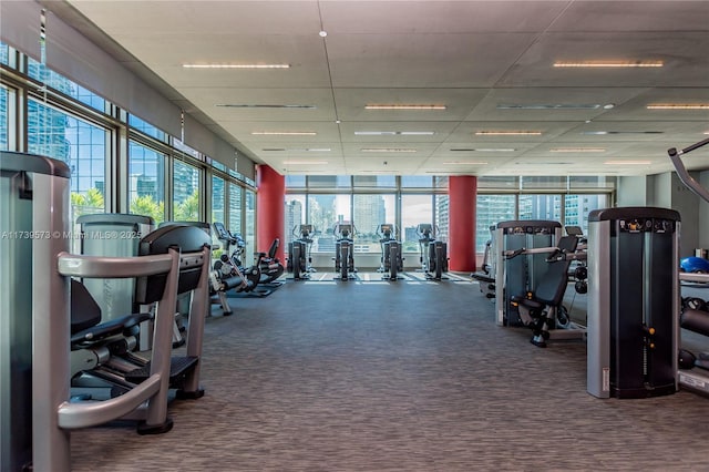 view of exercise room