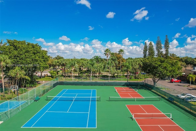 view of sport court