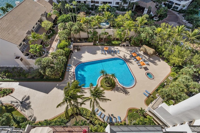 540 Brickell Key Dr Unit 1519, Miami, FL 33131 - pool featuring a patio