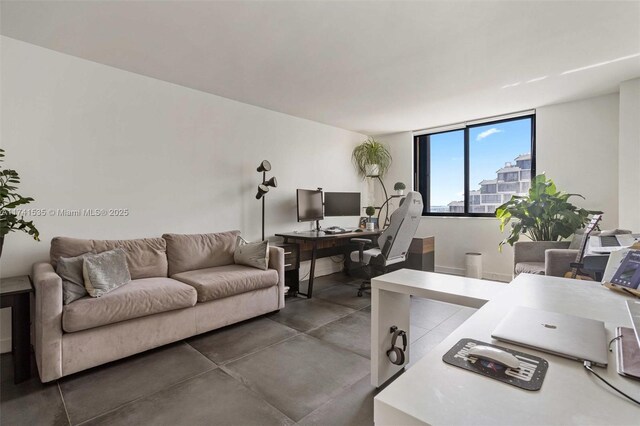 540 Brickell Key Dr Unit 1519, Miami, FL 33131 - office area featuring concrete flooring