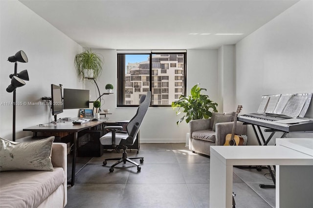 540 Brickell Key Dr Unit 1519, Miami, FL 33131 - home office featuring baseboards