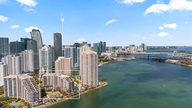 540 Brickell Key Dr Unit 1519, Miami, FL 33131 - exterior space with a view of city and a water view