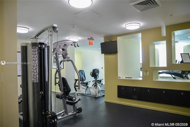 view of workout area