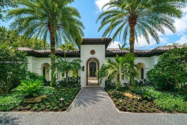 view of mediterranean / spanish house