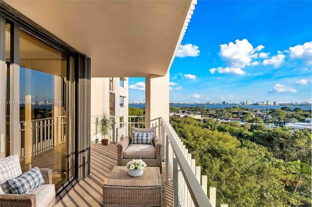 2000 Towerside Ter Unit 910, Miami, FL 33138 - balcony with a water view