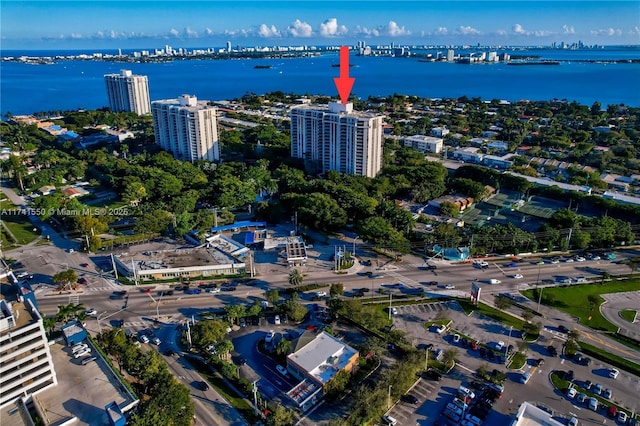 2000 Towerside Ter Unit 910, Miami, FL 33138 - aerial view of property's location with a nearby body of water and nearby urban area