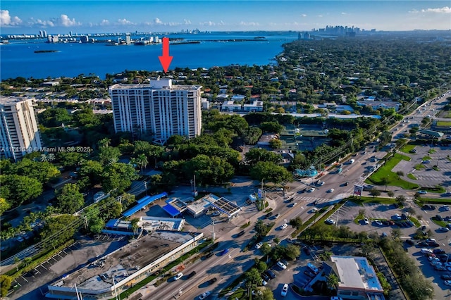 2000 Towerside Ter Unit 910, Miami, FL 33138 - aerial view of property's location featuring a nearby body of water and nearby urban area