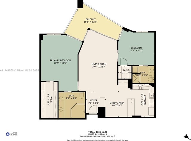 2000 Towerside Ter Unit 910, Miami, FL 33138 - property floor plan