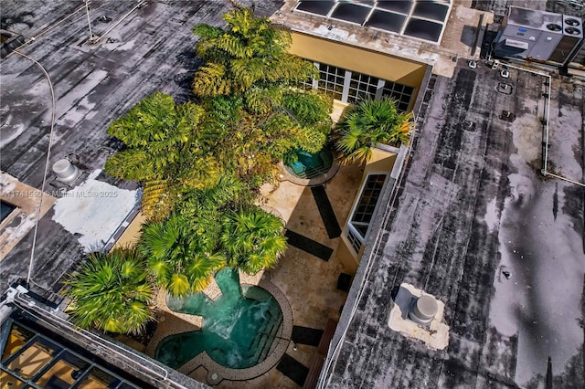 2000 Towerside Ter Unit 910, Miami, FL 33138 - aerial view of property and surrounding area with a pool area