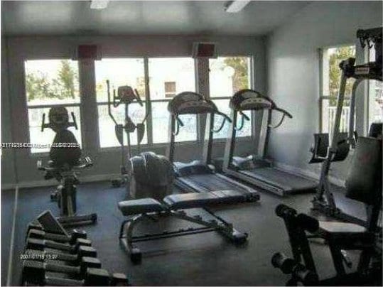 view of workout area