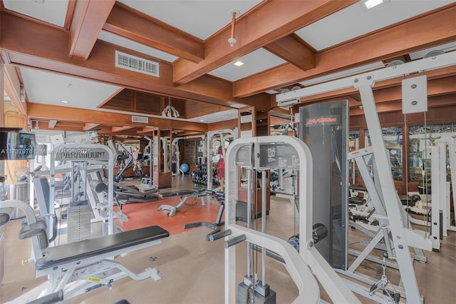 view of workout area