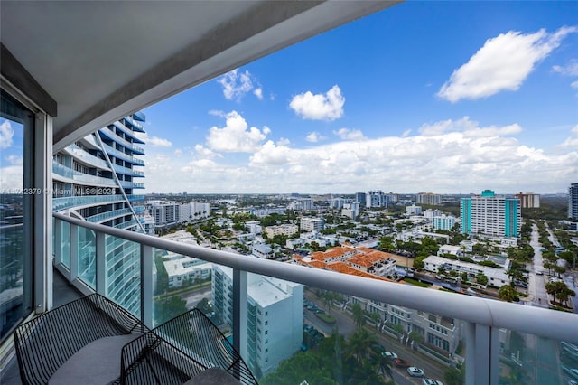 view of balcony