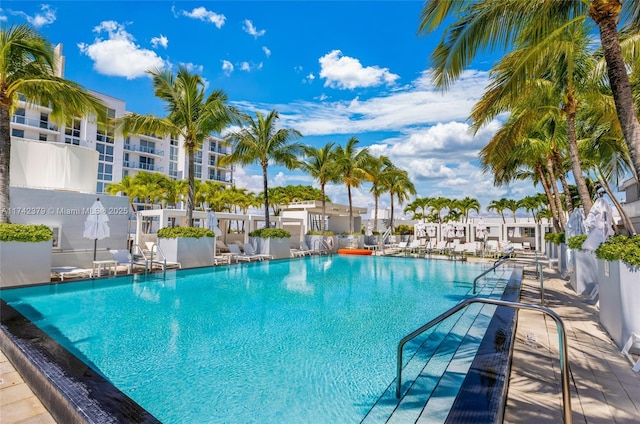 view of pool