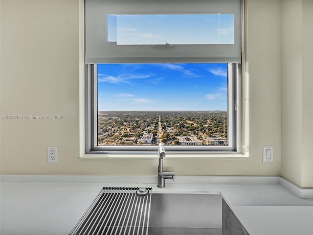 interior details featuring sink