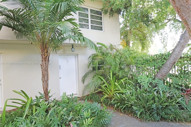 view of entry to storm shelter