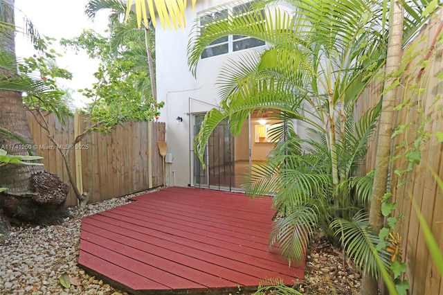 view of wooden terrace