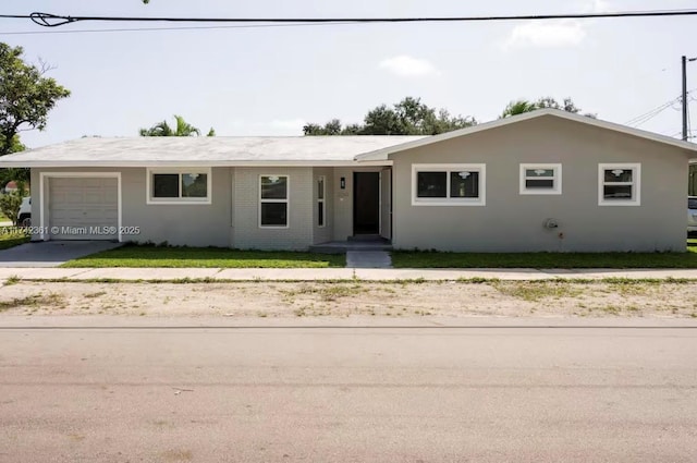 ranch-style house with a garage