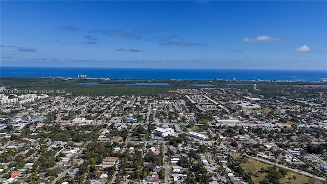 2260 Charleston St, Hollywood, FL 33020 - birds eye view of property featuring a water view