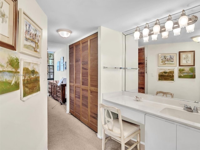 bathroom with vanity